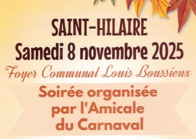 Soirée Amicale de carnaval du 08 novembre 2025